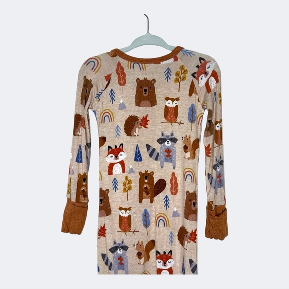 Little Sleepies Limited Edition Woodland Friends Zippy Bamboo Footie Unisex - Picture 9 of 12